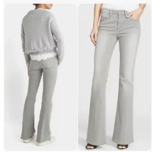FRAME Denim Women's Le High Flare Jeans in Gray Hardy